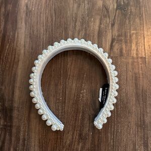 Kate Spade bridal pearly satin headband